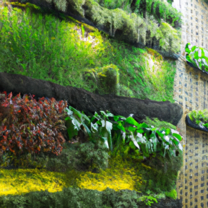 Lighting a living wall