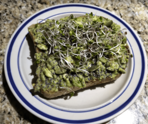 Microgreens on toast